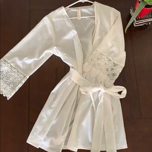 White Bridal Robe